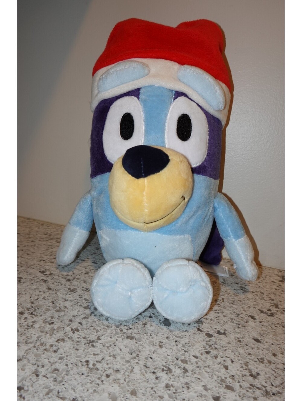 Bluey Santa Hat Holiday Plush Toy Stuffed Animal Santa Claus Christmas Edition